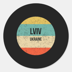 Lwiw Ukraine 3 Runder Aufkleber