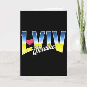 Lwiw Ukraine Patriotische Flagge Nationaler Stolz Karte