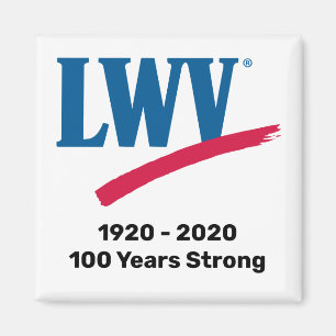 LWV 100 Jahre starker Square Magnet