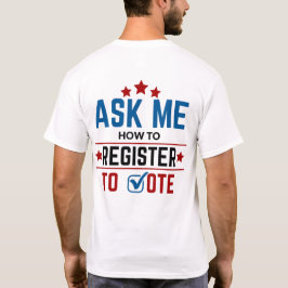 LWV Frage mir, wie man sich für ein Vote Tshirt an