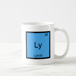 Ly - Lynch Lustiges Chemie-Element-Symbol T-Shirt Kaffeetasse