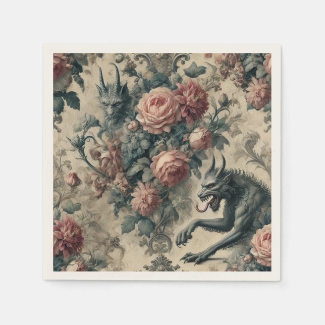 Lycans & Lullabies - Gotisches Viktorianisches Des Serviette (Vorderseite)