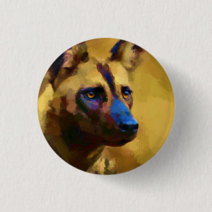 Lycaon Pictus Button