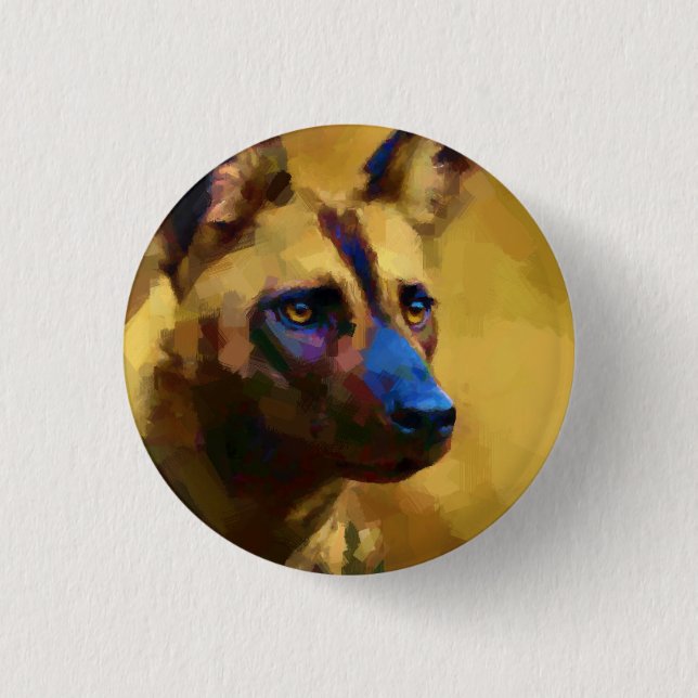 Lycaon Pictus Button (Vorderseite)