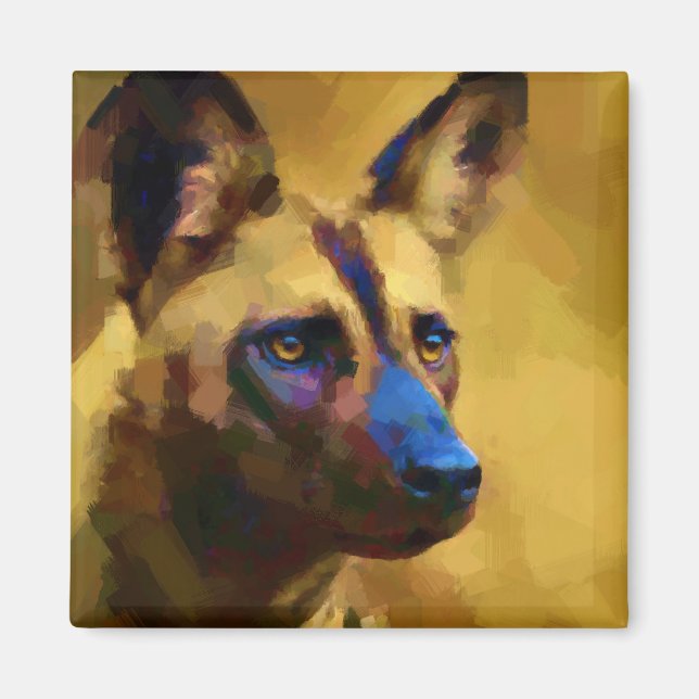 Lycaon Pictus Magnet (Vorne)