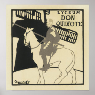 Lyceum Don Quixote, die Beggarstaffs Poster