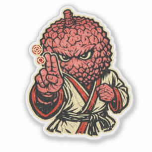 Lychee Pressure Point Master — Vintage Retro Fight Aufkleber