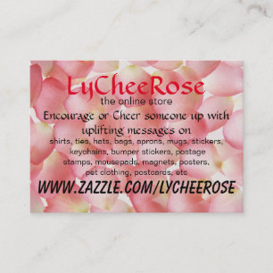 Lycheerose Christus Gebets-Visitenkarte Visitenkarte