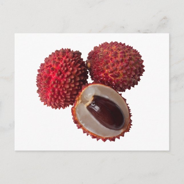 Lychees Postkarte (Vorderseite)