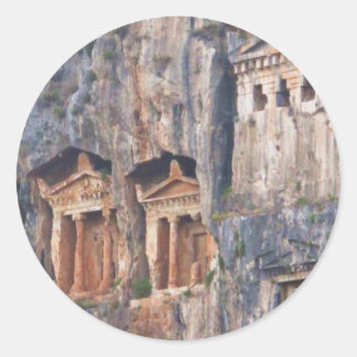LYCIAN ROCK TOMBS TÜRKEI RUNDER AUFKLEBER