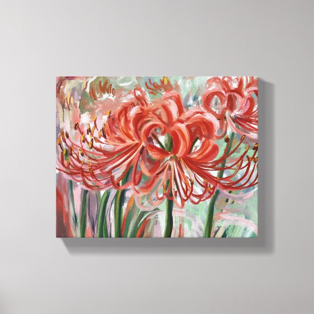 Lycoris Radiata in Bloom Leinwanddruck (Vorderseite)