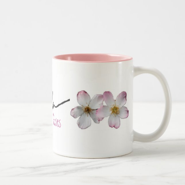 LYDA Rosen-Tasse Zweifarbige Tasse (Rechts)
