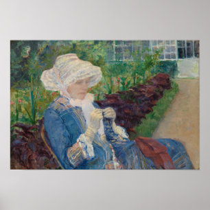 Lydia, der im Garten an mergeligem häkelt Poster