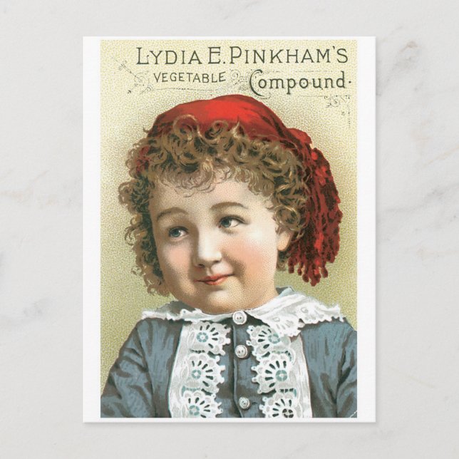 Lydia E Pinkhams Compound Postkarte (Vorderseite)