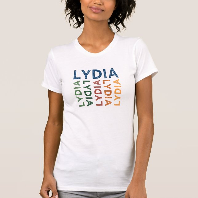 Lydia Niedlich farbenfroh T-Shirt (Vorderseite)
