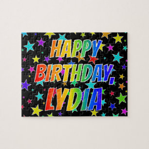 "LYDIA" Vorname, Spaß "GLÜCKLICHER BIRTHTAG"