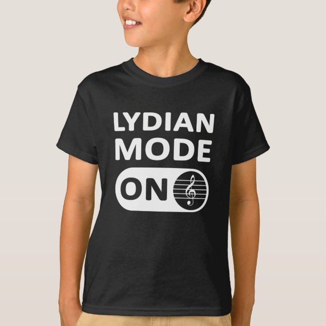 Lydischer Musikmodus Ein - Kinderspiel T-Shirt (Vorderseite)
