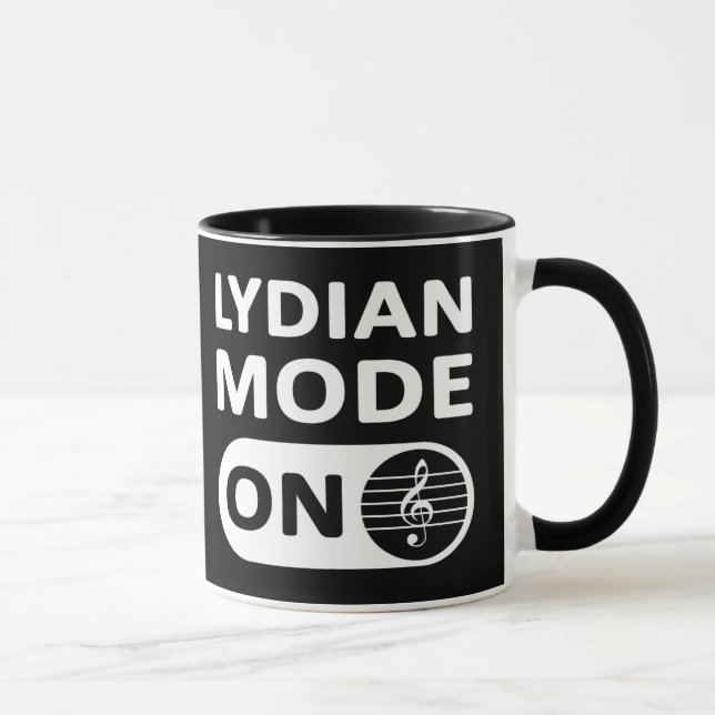 Lydischer Musikmodus Ein - Tasse (Rechts)