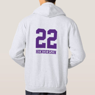 LYFL 05   Benutzerdefiniertes Lila Grunge-Logo für Hoodie