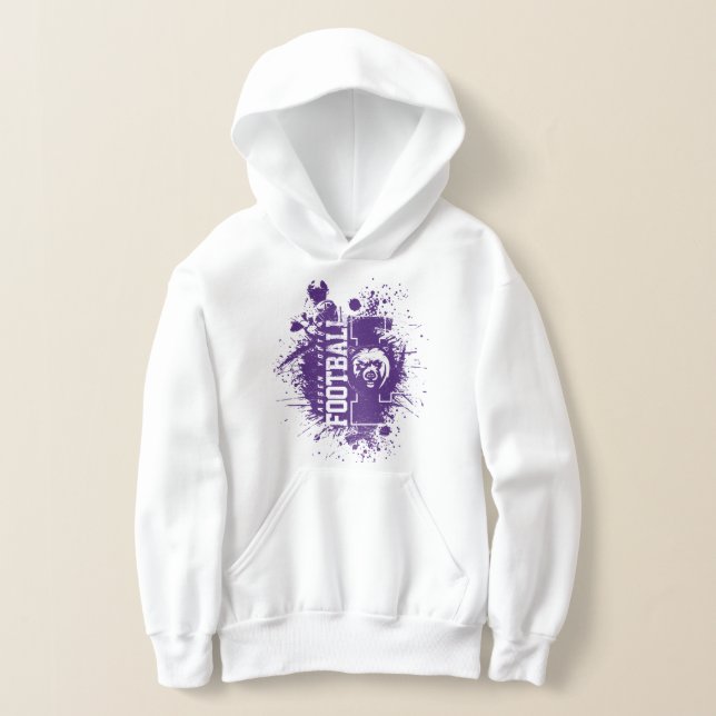 LYFL 05 | Kids Lila Grunge Lassen-Logo Hoodie (Ablage )
