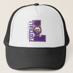 LYFL 06 Lila Lassen Logo Trucker Hat Truckerkappe