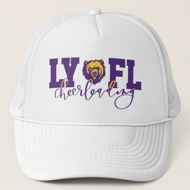 LYFL 10 | Logo für Lila Schriftzeichen in LYFL Truckerkappe (Vorderseite)