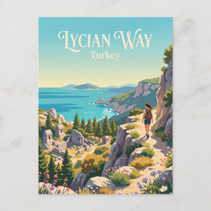 Lykischer Weg Türkei Postkarte