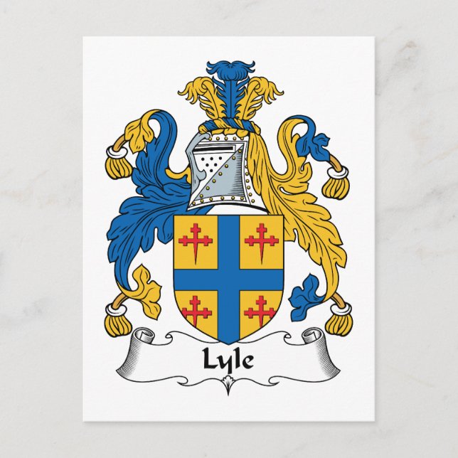 Lyle Familienwappen Postkarte (Vorderseite)
