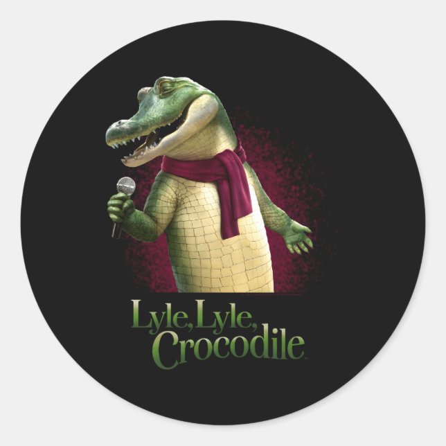 Lyle Lyle Crocodile Movie Singing Lyle Runder Aufkleber (Vorderseite)