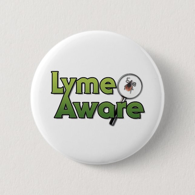 Lyme bewusster Gang Button (Vorderseite)