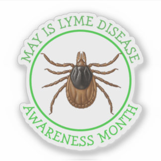 Lyme-Borreliose-Aufklärungsmonat | Hirschzecke  Aufkleber