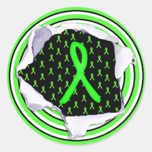 Lyme-Borreliose-Bewusstseins-Band-Aufkleber Runder Aufkleber