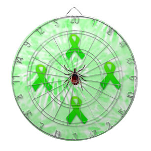 Lyme-Borreliose-Bewusstseins-Dartscheibe Dartscheibe