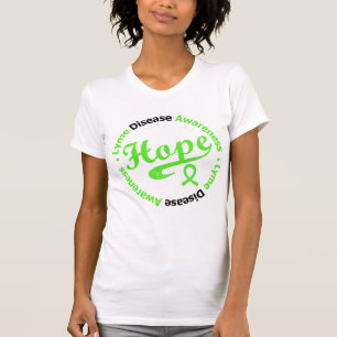 Lyme-Borreliose-Bewusstseins-Hoffnung Kreisv2 T-Shirt
