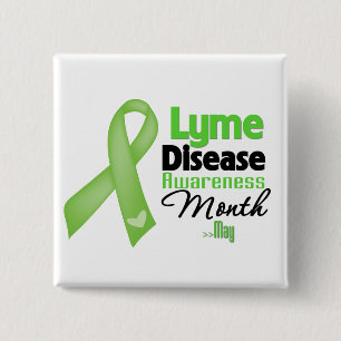 Lyme-Borreliose-Bewusstseins-Monat Button