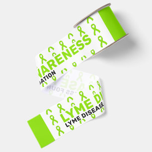 Lyme-Borreliose-Bewusstseins-Musterband Ripsband