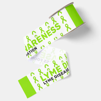 Lyme-Borreliose-Bewusstseins-Musterband Ripsband