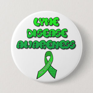 Lyme-Borreliose-Bewusstseins-Schleife "Sei stark" Button