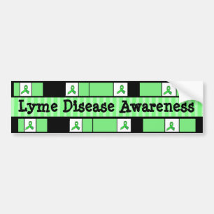 Lyme-Borreliose-Bewusstseins-Schleifen-Aufkleber Autoaufkleber