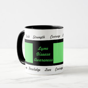 Lyme-Borreliose-Bewusstseins-Schleifen-Ermutigungs Tasse
