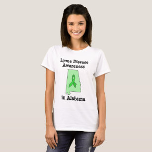 Lyme-Borreliose-Bewusstseins-Shirt in Alabama T-Shirt