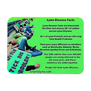 Lyme-Borreliose Fakten Protest Bild Magnet