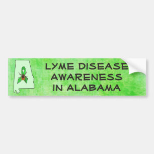 Lyme-Borreliose in Alabama Aufkleber Autoaufkleber