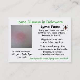 Lyme-Borreliose in Delaware Informationskarten Visitenkarte