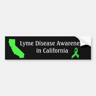 Lyme-Borreliose in Kalifornien Aufkleber Autoaufkleber