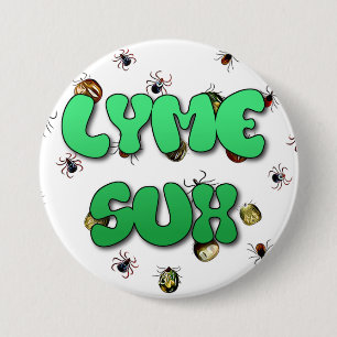 Lyme-Borreliose ist MistZecken-Button Button