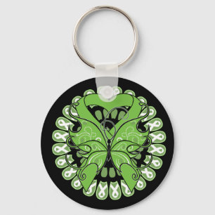 Lyme-Borreliose-Schmetterlings-Kreis der Bänder Schlüsselanhänger