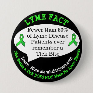 Lyme-Borreliose-Tatsachen-Knöpfe für Button