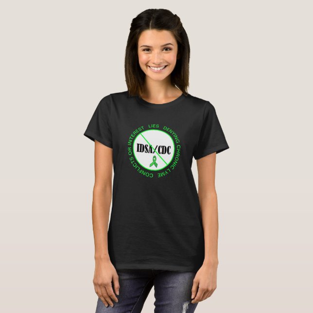 Lyme Disease Anti IDSA CDC Protest Shirt (Vorne ganz)