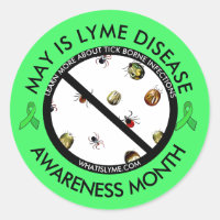 Lyme Disease Awareness Month Ticks Stickers